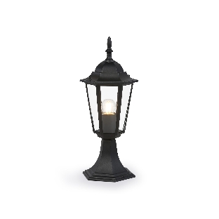Светильник Ambrella light ST2023 BK/CL черный/прозрачный IP54 E27 max 40W D150*400