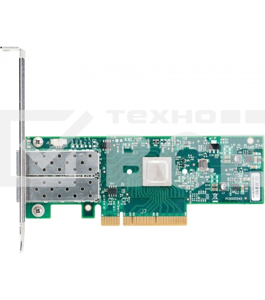 Сетевая карта ConnectX-4 Lx EN network interface card, 25GbE dual-port SFP28, PCIe3.0 x8, tall bracket, SR-IOV, TCP/UDP, MPLS, VxLAN, NVGRE, GENEVE, iSER, NFS RDMA, SMB Direct, ROHS R6