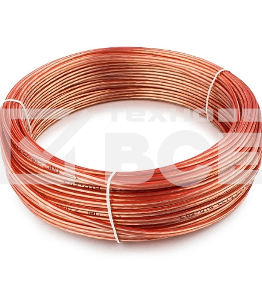 Акустический кабель Cablexpert CC-TC2x0,75-30M, прозрачный,  30 м, бухта