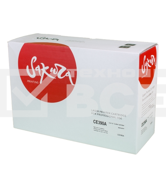 Картридж лазерный Sakura CE390A для HP LaserJet M4555MFP/M601/M601n/M602n/M602dn/M602x/M603/M603n/M603dn/M603xh, черный, 10000 к.