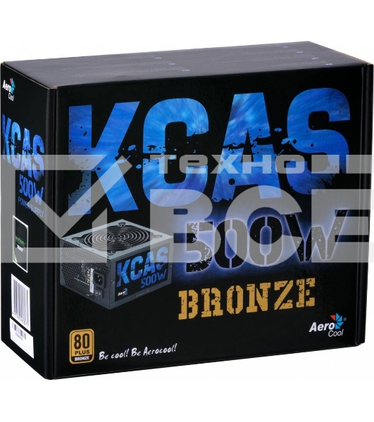 Блок питания Aerocool / Formula KCAS-500W, 500Вт, PLUS 80 PLUS Bronze, 120мм, черный