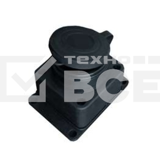 Розетка настенная 16А 250В с заглушкой с заземл. каучук IP44 (еврослот) UNIVersal 602229