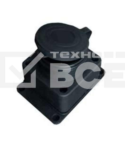 Розетка настенная 16А 250В с заглушкой с заземл. каучук IP44 (еврослот) UNIVersal 602229