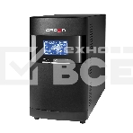 Источник бесперебойного питания CROWN On-Line CMUOA-350-3K EURO 3000VA/2700W, корпус металл, TOWER, АКБ 6*12V/9AH, PF-0.9, AVR 110-300V, порт RJ-11/45+USB/RS-232, EPO, розетки 4*EURO, входной кабель 2 м, вентилятор охлаждения, автомат, слот для SNMP, порт, фото6