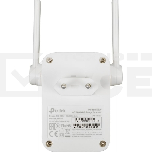 Двухдиапазонный усилитель беспроводного сигнала TP-Link (ретранслятор), 867 Мбит/с на 5 ГГц + 300 Мбит/с на 2,4 ГГц (SOHO RE305) поставляется без кабеля RJ-45