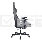 Кресло игровое Zombie VIKING 7 KNIGHT Fabric серый Loft ромбик текстиль/эко.кожа с подголов. крестовина металл, фото8