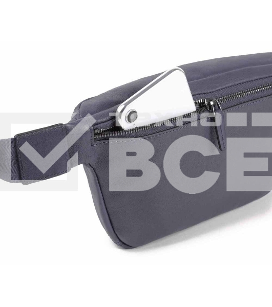 Сумка на пояс Piquadro Black Square CA2174B3/BLU4, синий, натур.кожа