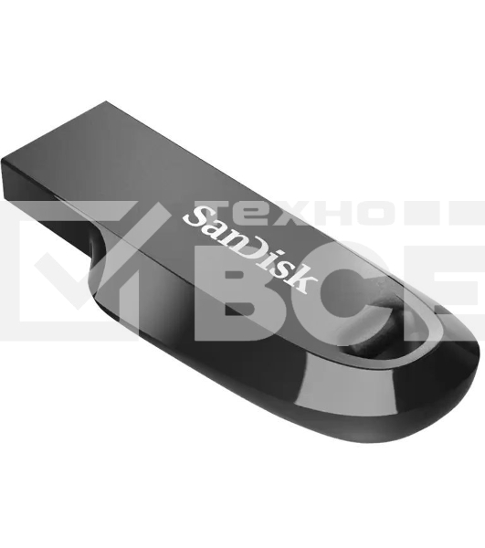 Флеш диск 128GB SanDisk CZ550 Ultra Curve, USB 3.2 черный