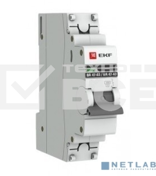 Автоматический выключатель EKF mcb4763-1-32C-pro 1P 32А (C) 4,5kA ВА 47-63 EKF PROxima