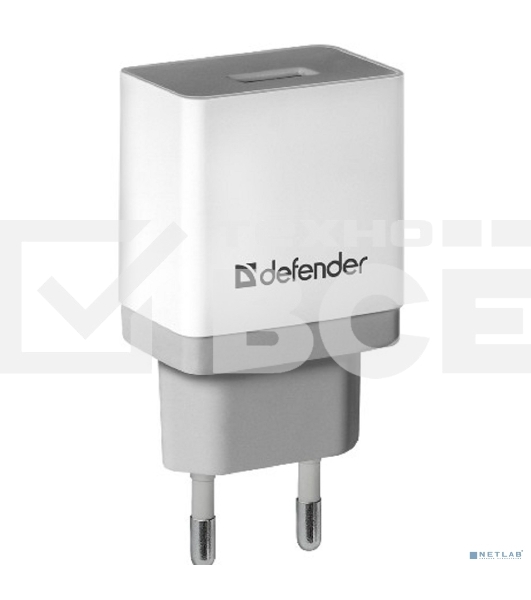 Сетевой адаптер Defender 1xUSB, 5V/2.1А , белый (UPA-21) (83571)