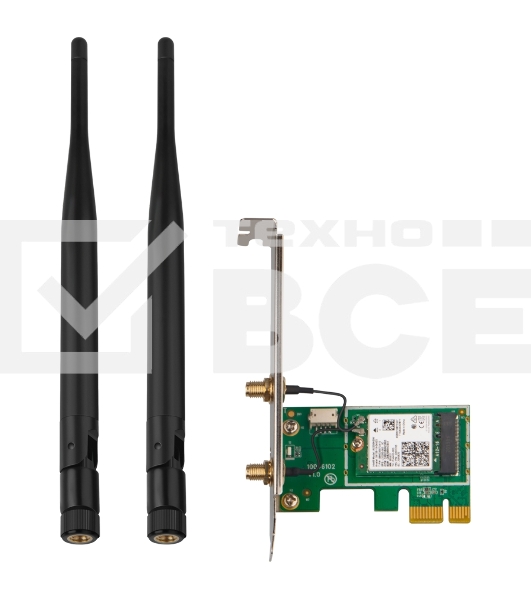 Сетевой адаптер Tenda E30 беспроводной двухдиапазонный PCI-e адаптер Wi-Fi 6 AX3000 c Bluetooth 5.0