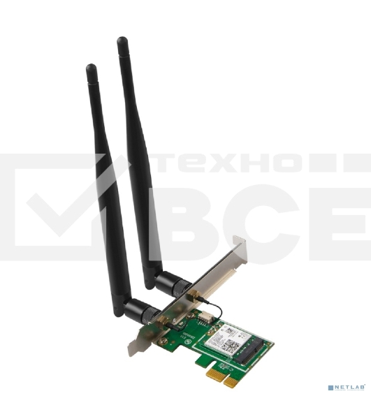 Сетевой адаптер Tenda E30 беспроводной двухдиапазонный PCI-e адаптер Wi-Fi 6 AX3000 c Bluetooth 5.0