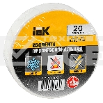 Изолента Iek UIZ-20-10-K01 0,18х19 мм белая 20 метров ИЭК, фото2