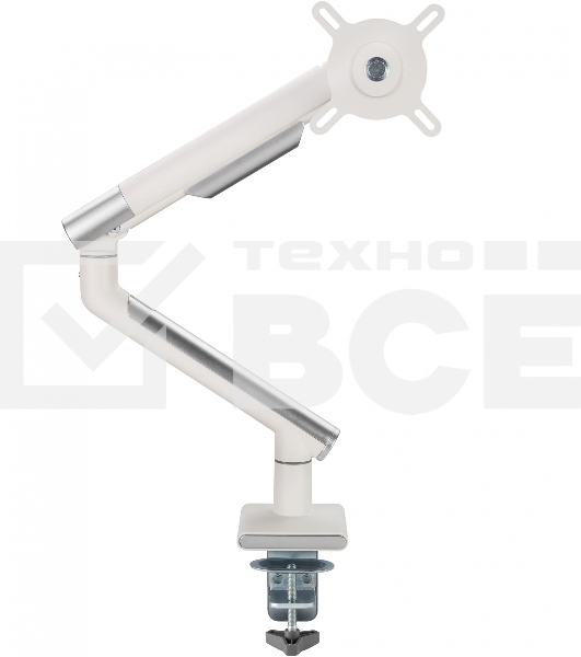 Кронштейн для мониторов Ultramounts UM713W белый 17'-32' макс.9кг крепление к столешнице поворот и наклон