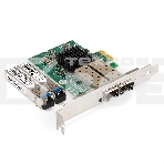 Комплект: Сетевой адаптер SFP ExeGate EXE-82576-F2 + Трансивер Single-Mode до 20км ExeGate EXT-1G-SM1310-LC2-20KM (EX296229RUS: PCI-E x1 v2.0, порты 2x SFP (10/100/1000Mb/s), Gigabit Server NIC Intel Chipset 82576-F2 + EX298328RUS: Tx:1310/Rx:1310 нм, до , фото2