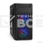 Компьютерный корпус Minitower ExeGate mEVO-7803 (mATX, без БП, 2*USB+1*USB 3.0, HD аудио, черный, 2 вент. 12см с RGb подсветкой), фото4