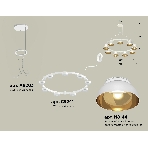 Светильник Ambrella light XR92031702/9 SWH/PYG/CL белый песок/золото желтое полированное/прозрачный GX53 (A9203, C9241, N8144), фото 1