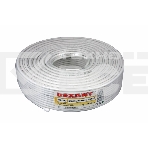 Кабель коаксиальный Rexant RG-59U+Cu, 75 Ом, Cu/Al/Cu, 64%, бухта 100 м, белый, фото2
