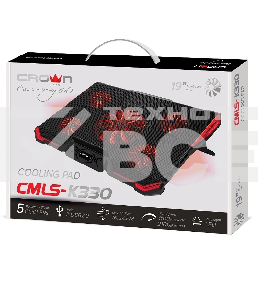 Подставка для ноутбука CROWN CMLS-k330 RED