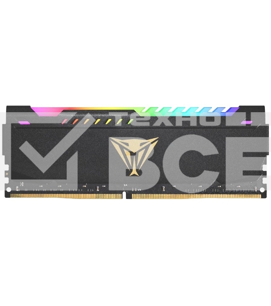 Оперативная память Patriot Viper Steel, DDR4, 16GB (2x8GB), 3200MHz, CL18, с радиатором, RGB, черный