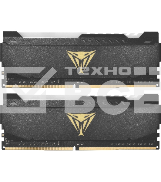 Оперативная память Patriot Viper Steel, DDR4, 32GB (2x16GB), 3600MHz, CL20, с радиатором, RGB, черный