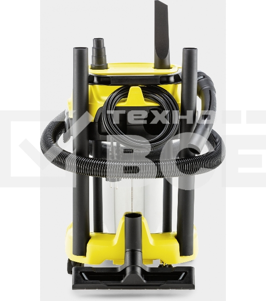 Строительный пылесос Karcher WD 3 P S V-17/4/20 желтый, 1000 Вт, уборка сухая/сбор воды, пылесборник мешок/контейнер, 17 л