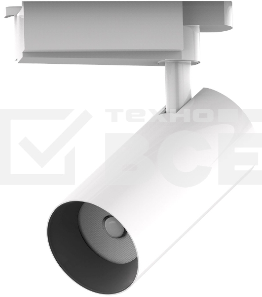 Светильник GAUSS трековый цилиндр 16W 1680lm 4000K 180-220V IP20 65*206мм белый LED 1/40 TR081
