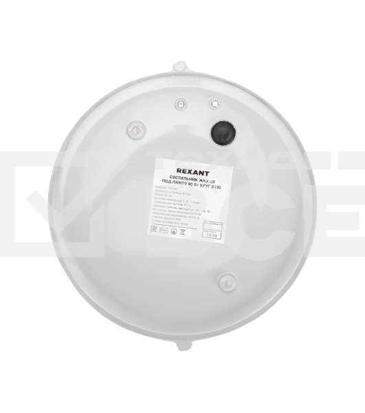 Светильник ЖКХ-03 под лампу круг 190x85мм IP65 Rexant