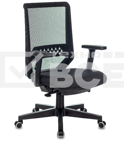 Кресло руководителя Бюрократ EXPERT TW-01 черный 38-418, сетка/ткань, с подголов. крестовина пластик