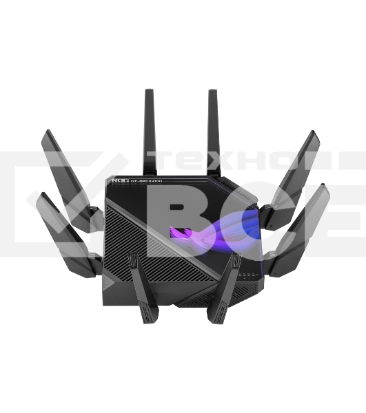 Роутер ASUS ROG GT-AXE16000 802.11 a/b/g/n/ac/ax до 1148 + 4804Мбит/c, 2,4 + 5 гГц, 8 антенн, USB, GBT LAN ; 90IG06W0-MU2A10