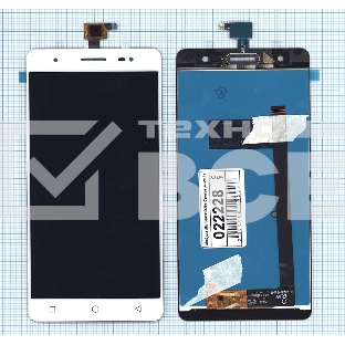 Дисплей для Micromax Q394 Canvas Juice 3+ белый