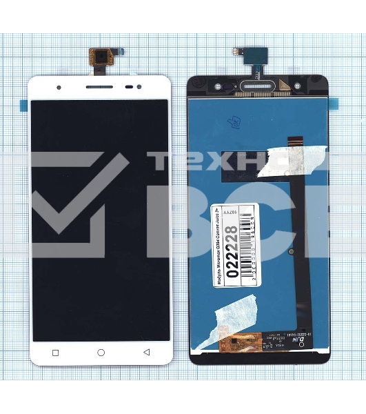 Дисплей для Micromax Q394 Canvas Juice 3+ белый