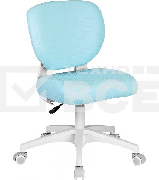 Кресло детское Cactus CS-CHR-3594BL голубой, крестов. пластик белый