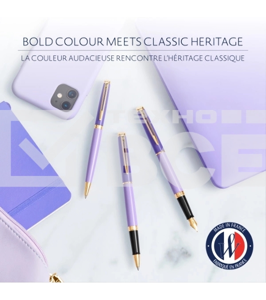 Ручка шариковая Waterman Hemisphere Colour Blocking (2179923) Purple GT M, синие чернила, подарочная коробка