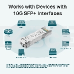 Трансивер TP-Link 10G SFP+ Module,  LC connector, 50/125um or 62.5/125um Multi-mode, 850nm wavelength, distance up to 300m., фото6