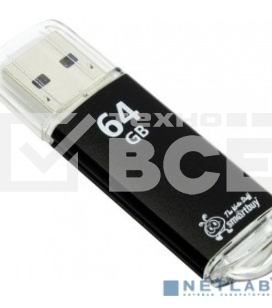 Флеш карта Smartbuy USB Drive 64Gb V-Cut Black SB64GBVC-K3
