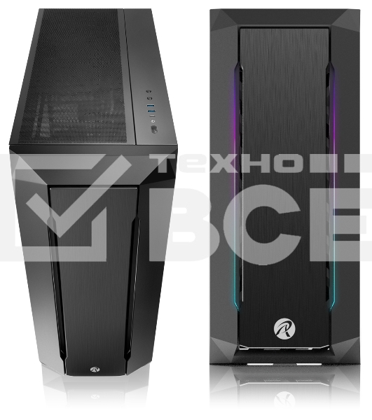 Компьютерный корпус без блока питания Case Raijintek ZOFOS ULTRA, Full-Tower, TG, no fan, 2xUSB-A 3.0 + 1xUSB Type-C, SSI-EEB, E-ATX, ATX, mATX, mITX Black
