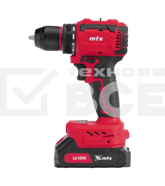 Дрель-шуруповерт аккумуляторная бесщет. CDS-BL-20, Li-Ion, 20 В MTX