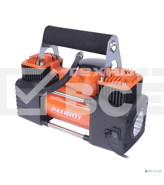 Компрессор автомобильный PATRIOT CC 1660 черный/оранжевый