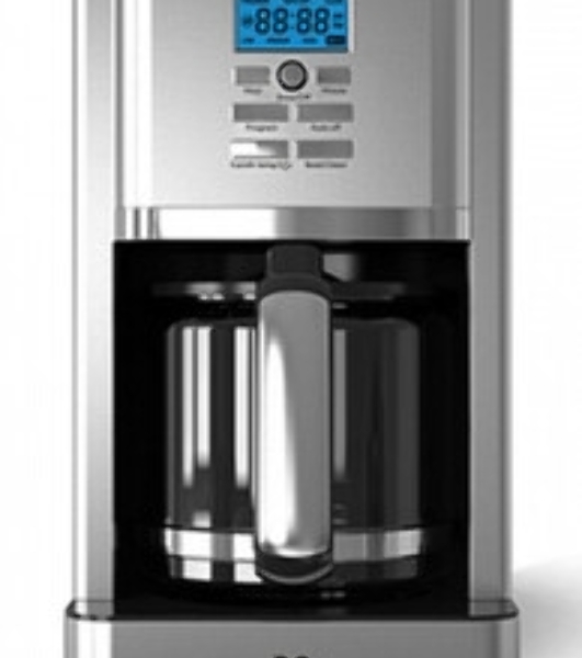 Кофеварка капельная BQ CM1004 серебристый/черный, исп. кофе - молотый, 1.8 л, 1000 Вт.