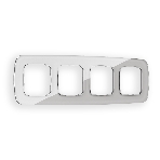 Рамка OMEGA Radian (Серебро Стекло органическое) 4-ая OF320404, фото 1