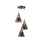 Светильник Ambrella light TR8435/3 BK/FGD черный/золото E27/3 max 40W D360*800, фото7