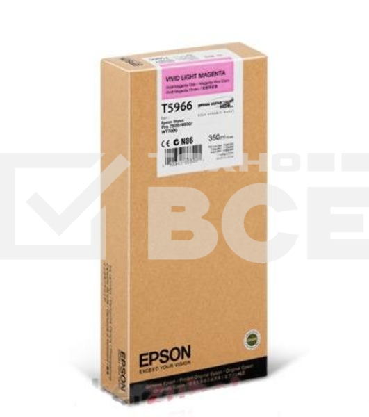 Картридж струйный Epson C13T596600 светло-пурпурный для Epson St Pro 7890/7900/9890/9900/WT7900/WT7900 (350мл)
