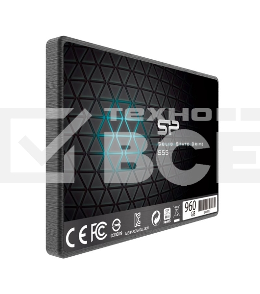 Накопитель SSD SiliconPower Slim S55, 960Gb, SATA, 2.5
