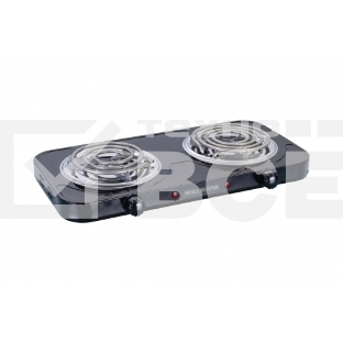 Плита настольная электрическая Willmark НS-215Т (2 спир конф.*145 мм/1000Вт.,150*1500Вт, нерж сталь, черный)