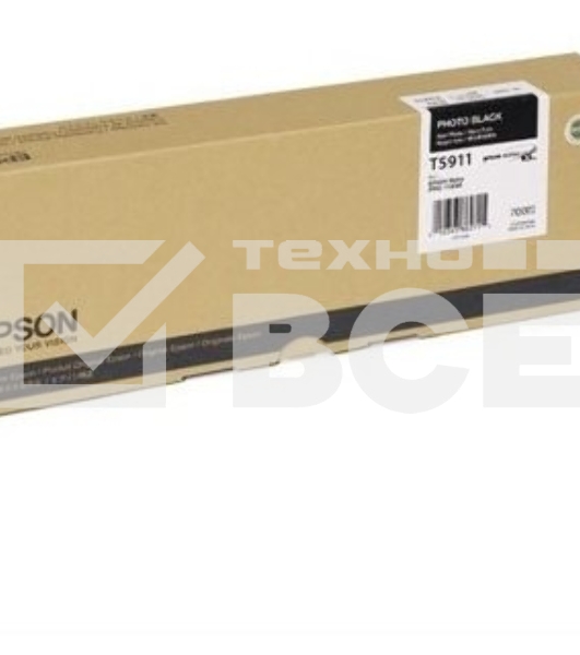 Картридж струйный Epson T5911 (C13T591100) фото черный (700 мл) для EPS для Stylus Pro 11880