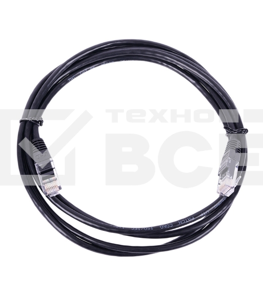 Кабель Патч-корд Lanmaster UTP TWT-45-45-0.5-BK вилка RJ-45-вилка RJ-45 кат.5е 0.5м чёрный ПВХ (уп.:1шт)
