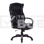 Кресло руководителя Бюрократ CH-879N Leather Venge черный, искусственная кожа, крестовина пластик, фото2