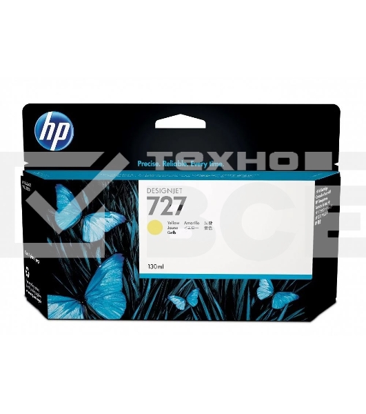 Картридж струйный HP 727 B3P21A желтый для HP DJ T920/T1500 (130мл)