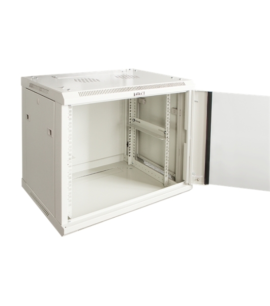 Шкаф настенный LANMASTER серии Pro, 27U 600x800, стеклянная дверь (TWT-CBWPG-27U-6x8-GY)